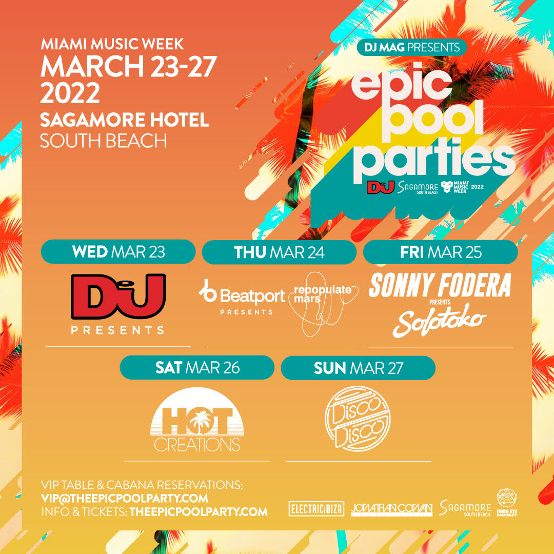 DJ Mag Epic Pool Parties Coming to Sagamore for Miami Music Week