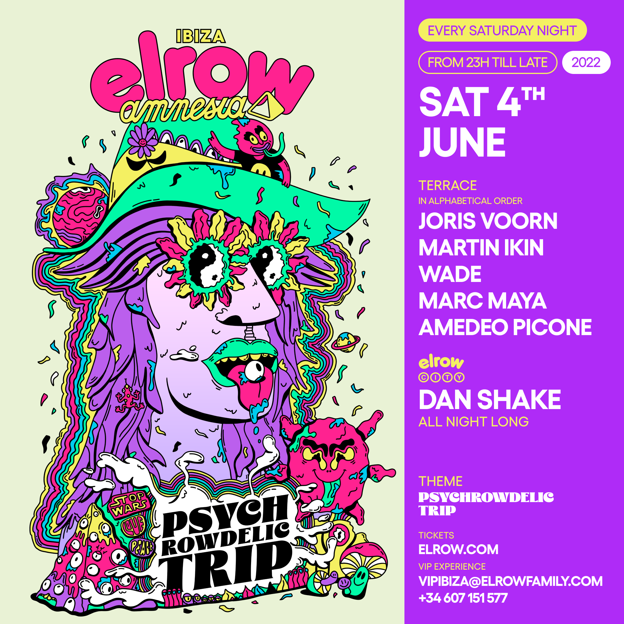 Elrow at Amnesia Ibiza presents “Psychrowdelic trip”, with Joris Voorn ...