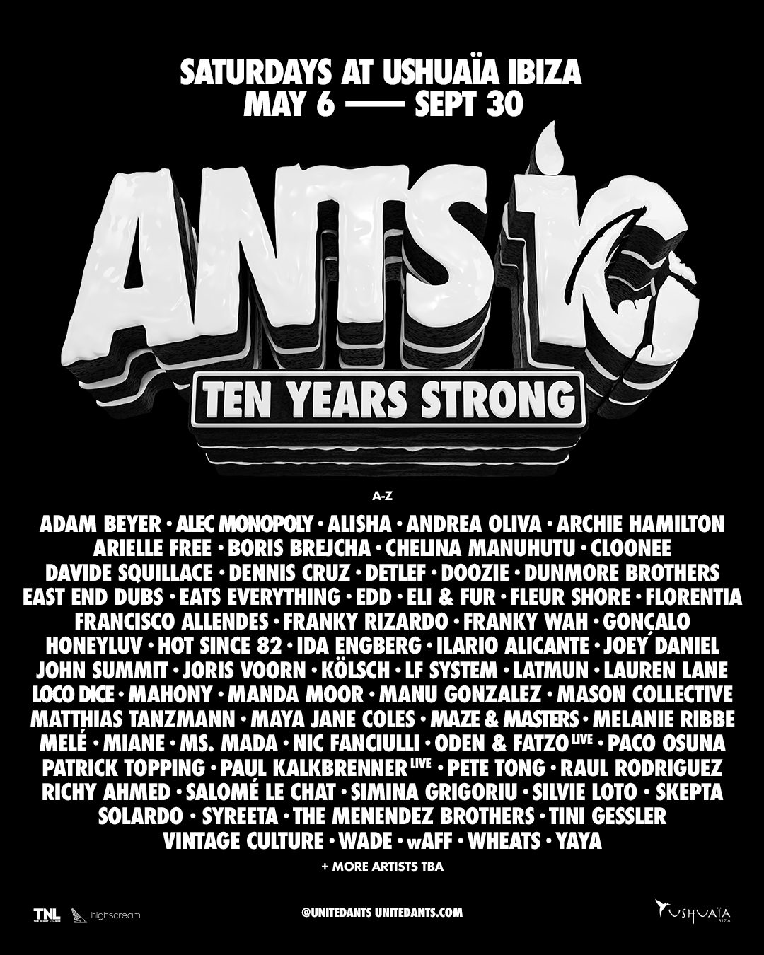 Ushuaïa Ibiza reveals ANTS season 2023 line up! | Ibiza by night