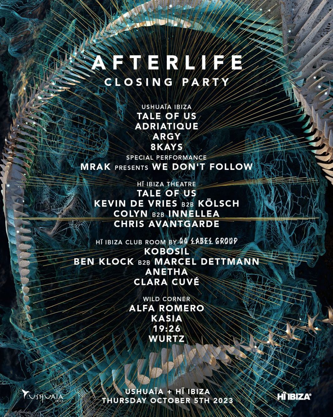 Afterlife at Ushuaïa & Hï Ibiza: the closing party 2023! | Ibiza by night