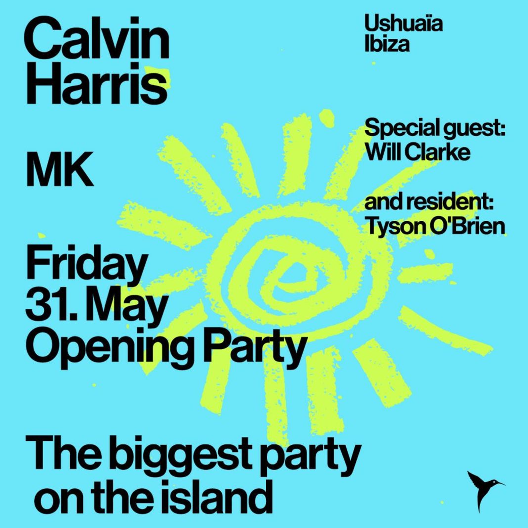 Calvin Harris at Ushuaïa the opening party 2024! by night